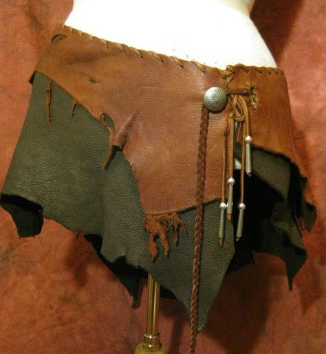 Leather Pocket Belt, Fusion Belly Dance, Leather Wrap Belt, Wasteland Weekend, Utility Belt, Wrap Belt, Fantasias Halloween, Deer Skin, Medieval Fantasy