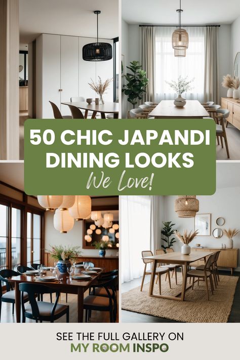 Explore 50 chic and stylish Japandi dining room concepts featuring harmonious designs. This pin uses 4 images to showcase the balance of Japanese elegance with Scandinavian simplicity in beautiful dining spaces. Japandi Buffet Table, Japandi Living And Dining Room, Asian Dining Room Decor, Japandi Kitchen Table, Japanese Style Dining Room, Ikea Diningroom, Japandi Dining Area, Zen Dining Room, Minimalist Dining Area