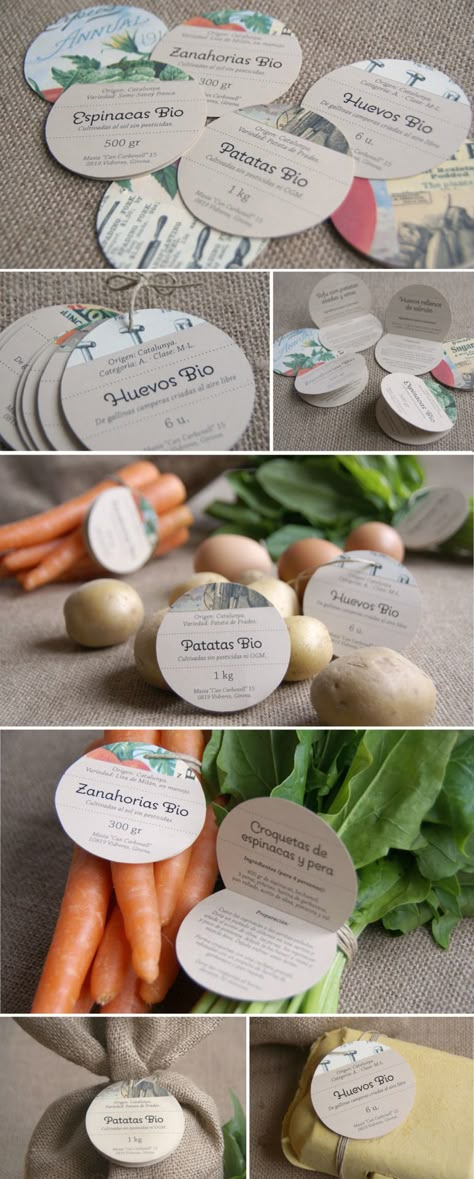 Packaging design for Masia Can Carbonell, organic vegetables. #vegetable #packaging Carla Cascales, 블로그 디자인, Vegetable Packaging, Organic Packaging, Girona Spain, Food Branding, Cool Packaging, 카드 디자인, Food Packaging Design