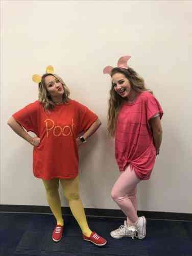 30 Matching Best Friend Halloween Costume Ideas To Wear To Your Next Halloween Party | YourTango Piglet Halloween Costume, Friend Halloween Costumes, Best Friend Halloween, Winnie The Pooh Costume, Best Group Halloween Costumes, Halloween Costumes For Work, Cute Group Halloween Costumes, Clever Halloween, Fairy Halloween Costumes