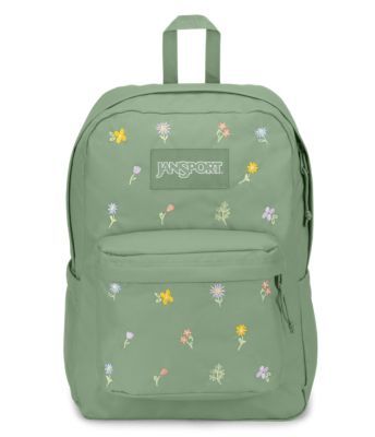 Cute Jansport Backpacks For School, Jansport Floral Backpack, Cute Backpacks Jansport, Backpack Jansport Aesthetic, Cute Backpack For School, Embroidered Backpack Jansport, Jansport Bag Aesthetic, Best Backpacks For High School, Jansport Backpacks Aesthetic