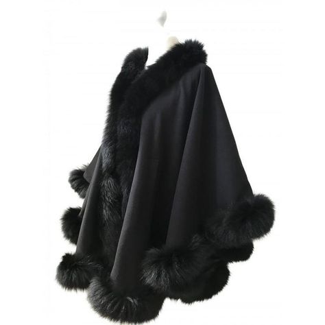 Black Cape Coat, Poncho Fashion, Fur Trimmed Cape, Coat Cape, Cashmere Cape, Stand With Ukraine, Poncho Jacket, Black Cape, People Clothes