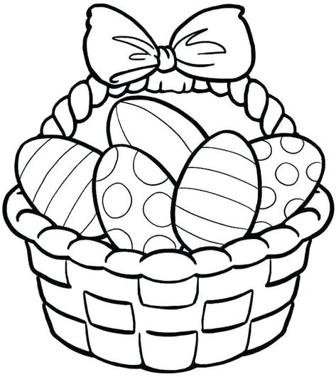 Easter Egg In Basket Coloring Pages - Looking for an Easter egg coloring page? Then you're right here. We have collected a lot of nice pictures for you that have to do with the Easter cele... #coloring #coloringpages #printable Easter Basket Printable, Påskeaktiviteter For Barn, Easter Coloring Pages Printable, Diy – Velikonoce, Free Easter Coloring Pages, Easter Coloring Sheets, Egg Coloring Page, Egg Coloring, Easter Egg Coloring Pages