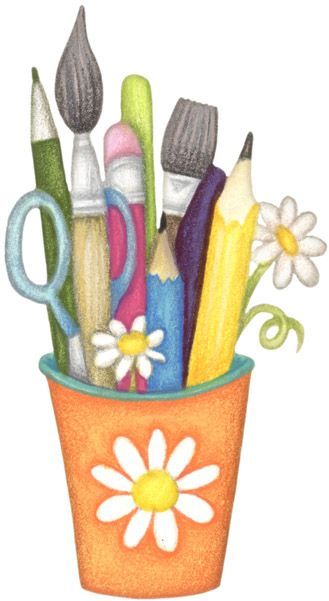 Craft cup clip art misc clipart Decoupage Printables, Cute Clipart, Tole Painting, Digital Stamps, Pencil Art, Doodle Art, Art Pictures, Decorative Painting, Craft Room