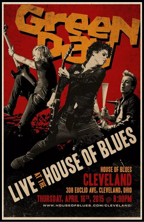 Green Day House of Blue (11"x17") Glossy Band Concert Poster | eBay Green Day Poster, When September Ends, Grunge Posters, Rock Band Posters, Punk Poster, Posters To Print, Broken Dreams, I Love Green, Music Poster Design