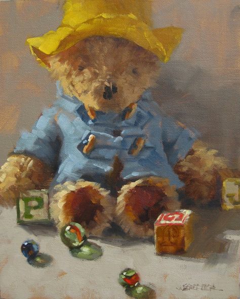 Childhood Nostalgia Art, Memories Artwork, Childhood Art, Nostalgia Art, Arte Grunge, Bear Paintings, Popular Instagram, Paddington Bear, Arte Sketchbook