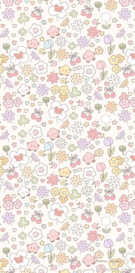 Frühling Wallpaper, Samsung Wallpapers, Floral Wallpaper Iphone, Images Kawaii, Wallpaper Doodle, Flower Iphone Wallpaper, Simple Phone Wallpapers, Cute Pastel Wallpaper, Whatsapp Wallpaper