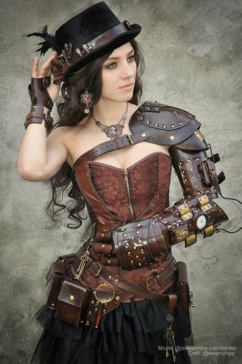 Steam Punk Diy, Steampunk Armor, Moda Steampunk, Steampunk Woman, Mode Steampunk, Steampunk Couture, Steampunk Tendencies, Steampunk Pirate, Steampunk Halloween