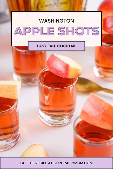 Get Ready to Sip: The Ultimate Guide to Washington Apple Shots! Washington Apple Shot, Apple Cider Punch Recipes, Apple Cocktail Recipes, Apple Shots, Crown Royal Apple, Crown Apple, Apple Cider Punch, Apple Schnapps, Washington Apple