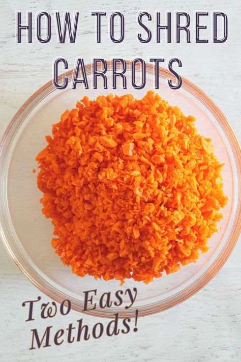 How To Shred Carrots, Shredded Carrots, Freezing Shredded Carrots, How To Freeze Carrots Without Blanching, Freeze Carrots Without Blanching, How To Freeze Raw Carrots, Freezing Carrots, How To Store Carrots, Matchstick Carrots