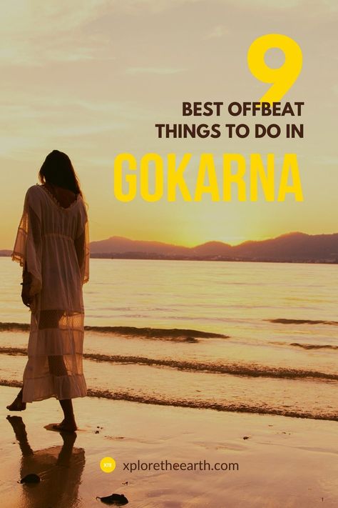 Offbeat things to do in Gokarna! Goa Pics, Gokarna Beach, Flirty Questions, Travel Destinations In India, Adventurous Honeymoon, Bangalore City, Moon Beach, India Travel Guide, Sunset Point