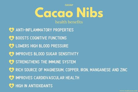 Cacao Nibs Benefits, Benefits Of Cacao, Cacao Benefits, Reducing Blood Pressure, Veggie Recipe, Earth Magic, Chocolate Drink, Chocolate Maker, Cocoa Nibs