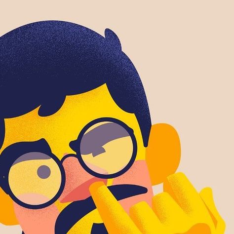 Paolo Pessot on Instagram: "Self-portrait. . . . #vector #vectorart #vectorialart #illustration #illustrator #nose #glasses #nerd #colors #guy #portrait #selfportrait #paclek #wtf #beard #mustache #cute #fuckyou #art #digital #digitalart #fingernose #mood #idontcare" Mustache Illustration, Guy Portrait, Self Portrait, Art Digital, Illustrator, Instagram, Art