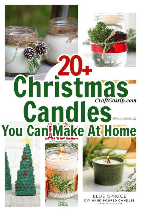 20 DIY Christmas Candles To Make Your House Smell Amazing – Candle Making Homemade Candles Diy Christmas, Homemade Candles Christmas Gift, At Home Candle Making, Homemade Christmas Candles Diy Gifts, Candle Making Diy Homemade, Diy Christmas Candles Gift, Christmas Candle Making Ideas, Christmas Tree Candles Diy, Making Christmas Candles