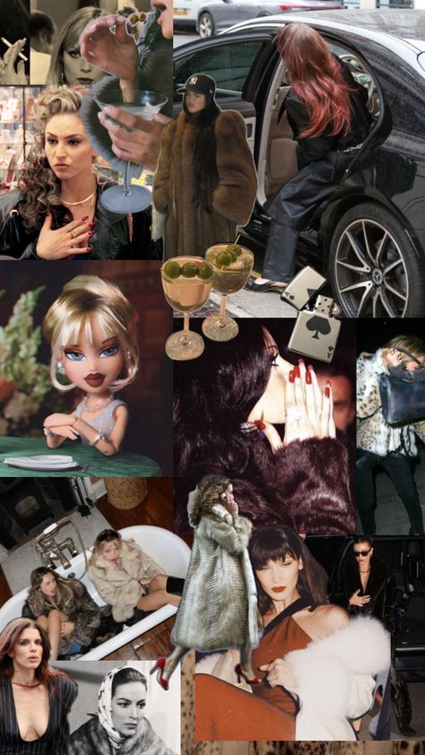 Trend. Mob wife fashion. Fashion. Shuffle. Wallpaper. Aesthetic. Winter. Fur coat. Lighter. Cig. Bratz. Leopard print. Red. Black. Big hair. Women of power. Cute Ipad Layout, Valentines Day Photoshoot, Family Valentines, Goals Board, Ipad Layout, Aesthetic Wallpapers Iphone, Mob Wife Aesthetic, Family Valentines Day, Wife Aesthetic