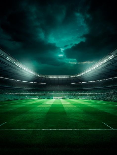 Foto imagem de fundo de um grande campo ... | Premium Photo #Freepik #photo #champions-league #champions #futebol #campeonato Football Game Background, Gaming Poster Background, Football Ground Wallpaper, Football Creative Ads, News Poster Design, Gaming Logo Background, Football Background Design, Football Design Graphics, Sports Banner Design