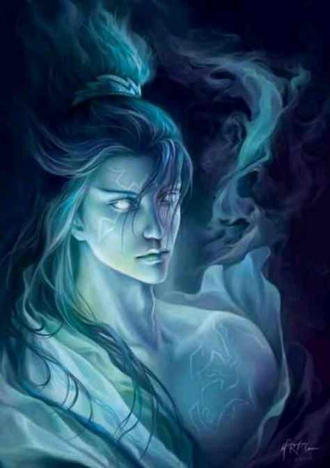 #blue #demon...#dark #fantasy #art #man #blue Fantasy Portraits, Cosplay Tips, Dark Elf, Fantasy Paintings, Fantasy Male, Fantasy Rpg, Dnd Characters, Character Portraits, Dark Fantasy Art