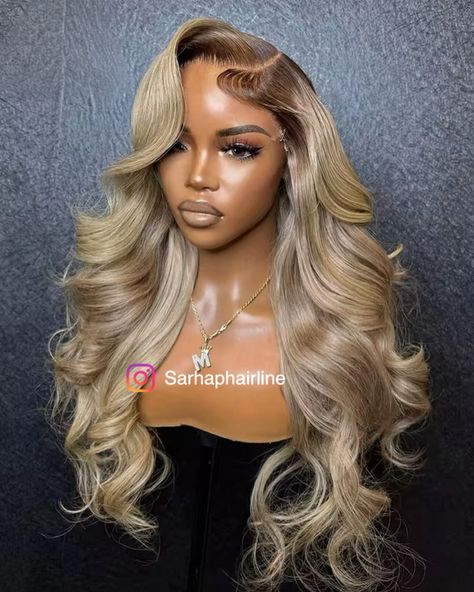 🌟NEW IN HONEY BLONDE FRONTAL WIG 🌟 : This summer, we showcased the perfect look with our honey blonde wigs, effortlessly blending style and elegance. With our premium wig products, every strand remains sleek and flawless. : Price: R6700 24” : Transform your look with this timeless style at an unbeatable price! Visit our online store or shop at Takealot and Makro, available both online and in-store nationwide. #Sarhaphair #ExperienceTheGlow #WigGoals #BobWig #LuxuryHair #WigFashion #HairTrans... Blond Wig With Brown Roots, Honey Blonde Frontal Wig, Honey Blonde Frontal, Blonde Frontal Wig, Blonde Frontal, Wig Products, Blond Wig, Frontal Wig Hairstyles, Dimensional Blonde