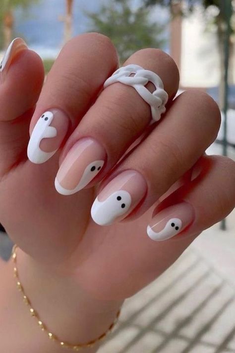 Holloween Nails, Halloween Nails Easy, Halloween Acrylic Nails, Cute Halloween Nails, October Nails, Cute Nails For Fall, Thanksgiving Nails, Nail Swag, Halloween Nail Designs