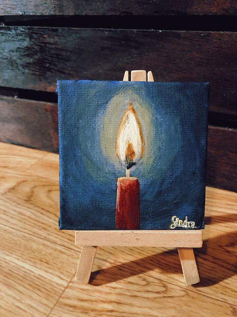 Night Lamp Painting, Lamp Post Acrylic Painting, Acrylic Lantern Painting, Candle Light Painting Acrylic, Paintings Of Oil Lamps, Mini Paintings, Sunday School, Psalms, Painting & Drawing