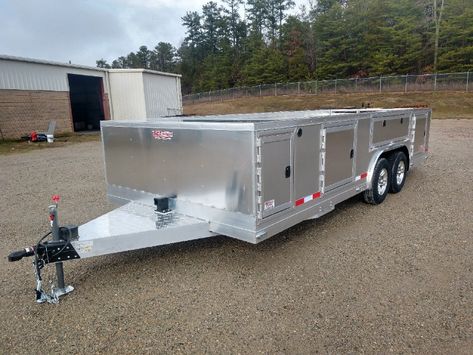 SC TRAILERS, Custom Made Aluminum Trailers Dog Trailer, Aluminum Trailer, Trailer Plans, Trailer Build, Car Trailer, Bike Rack, Extruded Aluminum, Running Lights, Storage Compartments