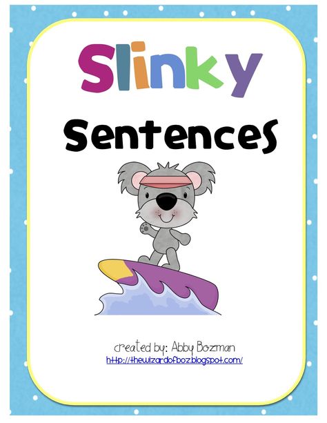 Slinky Sentences Freebie - Students are given a simple sentence with a picture. They have to stretch it by adding details. Adding Adjectives To Sentences, Stretching Sentences Activities, Stretch A Sentence Activities, Stretching Sentences, Stretch A Sentence, Writing Sentences, Sentence Activities, Simple Sentence, Primary Writing