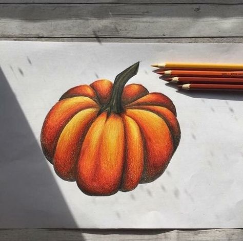 Sketches Drawing, Color Pencil Sketch, Fall Drawings, Prismacolor Art, Art College, Pumpkin Art, Halloween Drawings, Colored Pencil Drawing, Halloween Coloring Pages