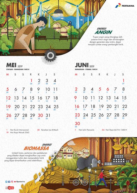 Kalender Pertamina 2019 on Behance Company Calendar Design Ideas, Calander 2024 Ideas, Design Calendar Ideas, Calander Design Ideas, Calander Design, Calendar Design Ideas Creative, Design Kalender, Calendar Design Layout, Calendar Design Inspiration