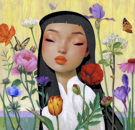 Bao Pham Art, Baotpham Art, Bao Pham, Art Sketchbook, A Group, Asian Art, Portrait Painting, Art Inspo, Art Style