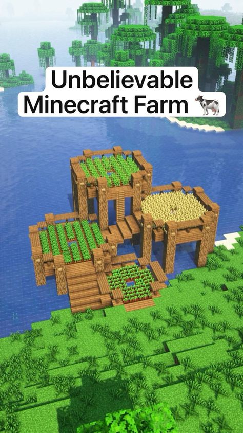 Minecraft Building Ideas, Minecraft House Ideas, Case Minecraft, Rumah Minecraft Sederhana, Minecraft Farm, Bangunan Minecraft, Minecraft Cottage, Easy Minecraft Houses, Minecraft House Tutorials