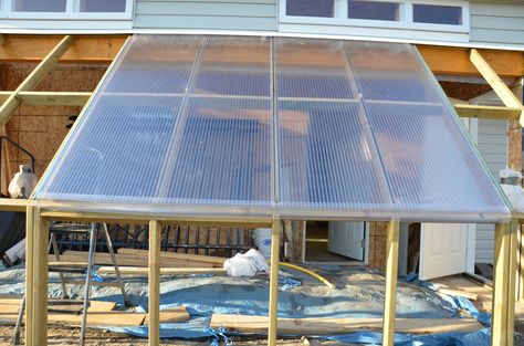 Greenhouse Building – Part 3 – Installing Triple-wall Polycarbonate (plus tips) | Growing North Poly Carbonate Greenhouse, Attached Greenhouse, Greenhouse Ventilation, Greenhouse Build, Greenhouse Building, Glass Greenhouse, Winter Greenhouse, Polycarbonate Greenhouse, Polycarbonate Panels