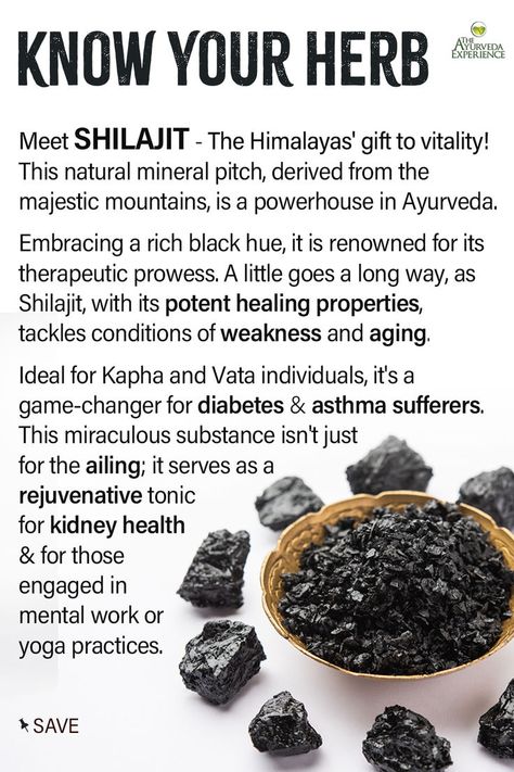 shilajit to increase strength  and heal with nature's herbs The Ayurveda Experience, Medical Herbs, Feminine Health, Herbal Healing, Home Health Remedies, Herbs For Health, The Himalayas, Health Knowledge, Holistic Nutrition