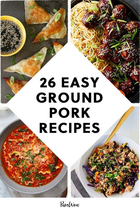 Ground Pork Casserole, Easy Ground Pork Recipes, Recipe Using Ground Pork, Ground Pork Recipes Easy, Ground Pork Sausage Recipes, Blackberry Macarons, Ground Pork Tacos, Pork Sausage Recipes, Pork Casserole