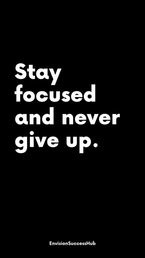 Stay on track and maintain your determination with this motivational quote: 'Stay focused and never give up.' 🌟 Let these words remind you to persevere in the face of challenges and to keep your eyes on your goals. Pin this inspiration to fuel your determination and achieve your dreams. Stay Focused Quotes, Writing Quotes Inspirational, Procrastination Quotes, Triathlon Motivation, Accounting Student, Determination Quotes, Focus Quotes, Health Words, Discipline Quotes