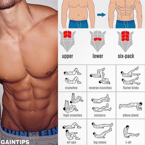 7,916 Likes, 27 Comments - GYM EDUCATION (@gym.education) on Instagram: “Great Abs Workout for guys Like and Save this for when you later need it - credit : @gaintips” #absworkouts Great Ab Workouts, Fitness Hacks, Sixpack Workout, Trening Sztuk Walki, Transformation Motivation, Gym Antrenmanları, Six Pack Abs Workout, Ab Workout Men, Ripped Abs