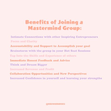 Benefits of Joining a Mastermind Group | Mastermind for Women Business Owners | Benefits of Joining a Mastermind | The Business Babes Collective Mastermind Group, Group Of Women, Business Growth Strategies, Women In Business, Business Law, Business Problems, Women Business, Entrepreneur Inspiration, Work From Home Tips