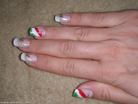 italy nails pictures - Yahoo Search Results Christmas Nail Designs Acrylic, Flag Nails, Girls Nail Designs, Hot Nail Designs, Pink Nail Colors, Glitter Accent Nails, Nail Blog, Italian Flag, Holiday Nail Art