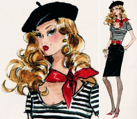 the artist barbie robert best collage Barbie Fashion Sketches, Barbie Drawing, Through The Looking Glass, Fashion Design Sketches, Barbie World, Girly Art, French Girl, Barbie Girl, Up Girl