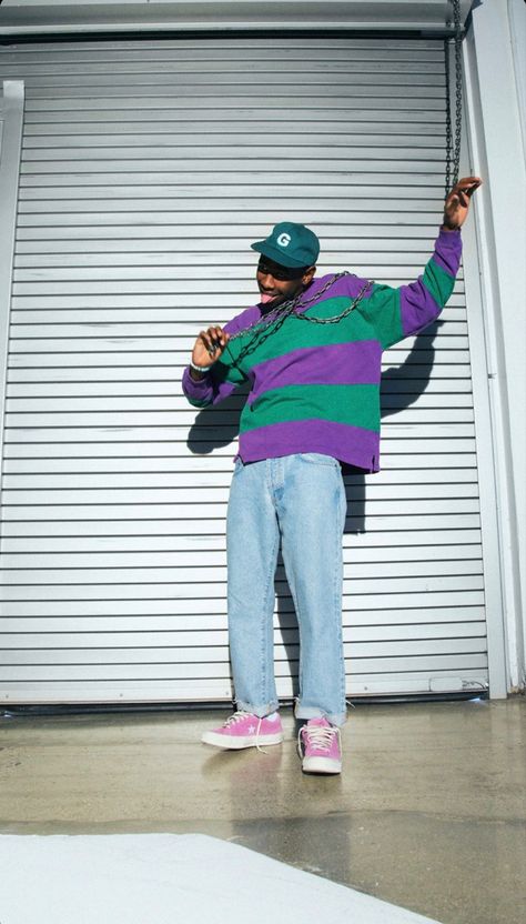 Golf Wang Outfit, Colorful Outfits Men, Tyler Wallpaper, 90s Fashion Men Outfits, Tyler The Creator Fashion, Tyler The Creator Outfits, Streetwear Ideas, 90s Fashion Men, Street Fashion Men Streetwear