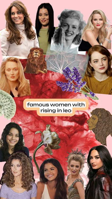 #rising #leo Astral Observatory, Rising Leo, Sag Moon, My Birth Chart, Scorpio Astrology, Sign Aesthetic, Leo Moon, Zodiac Journal, Leo Rising