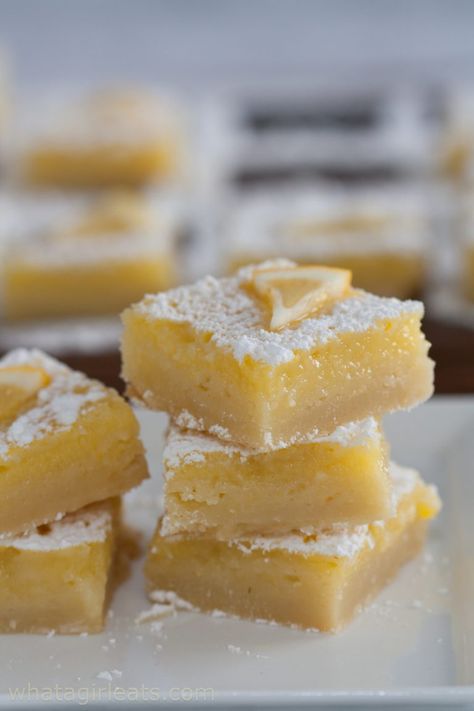 Easy Lemon Bars, Homemade Lemon Bars, Best Lemon Bars, Lemon Bars Easy, Bigger Bolder Baking, Lemon Bars Recipe, Lime Bars, Food Contest, Shortbread Crust