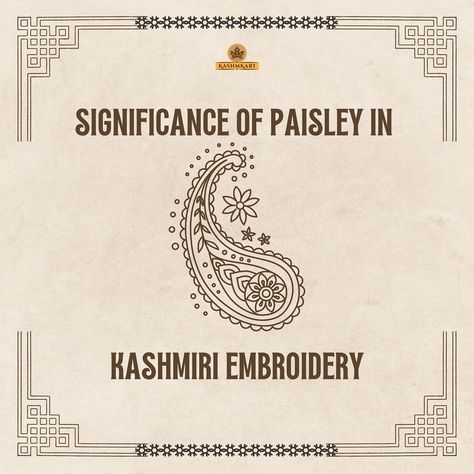 Discover the timeless beauty of the paisley motif in Kashmiri embroidery 🌿✨ A symbol of heritage, elegance, and artistry, this iconic design reflects the rich cultural tapestry of Kashmir. 🧵 Explore how these intricate patterns bring life to our handcrafted pieces. #KashmiriEmbroidery #PaisleyDesign #HandcraftedWithLove #KashmirArt #TimelessElegance #EthnicWear #TraditionalCraftsmanship #ArtisanMade #SlowFashion #CulturalHeritage Kashmiri Embroidery, Paisley Motif, Ethnic Art, Paisley Design, Iconic Design, Intricate Patterns, Slow Fashion, Timeless Beauty, A Symbol