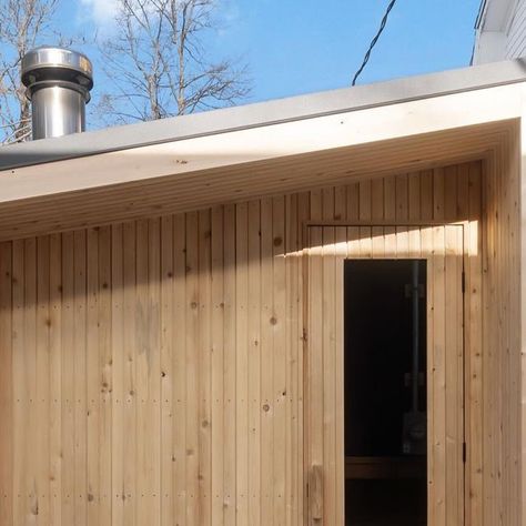 Wheelhouse on Instagram: "The Wheelhouse sauna seats six, with cedar walls, bench, and pine plank flooring. It includes a Harvia wood-burning stove. The exterior is finished with vertical cedar shiplap. This sauna can be built on site or delivered from the Wheelhouse shop.
.
.
.
.
.

#sauna
#microcabin 
#tinyhome 
#backyardsuite
#halifax
#cedar" Sauna Seats, Cedar Shiplap, Micro Cabin, Cedar Walls, Plank Flooring, Wood Burning Stove, Wood Burning, Sauna, Stove