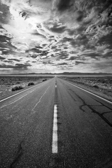 On a Desert Highway Highway Tattoo, Road Tattoo, Sunset Tattoo, Desert Highway, Sunset Tattoos, Black And White Photo Wall, White Photos, White Photo, Black And White Photographs