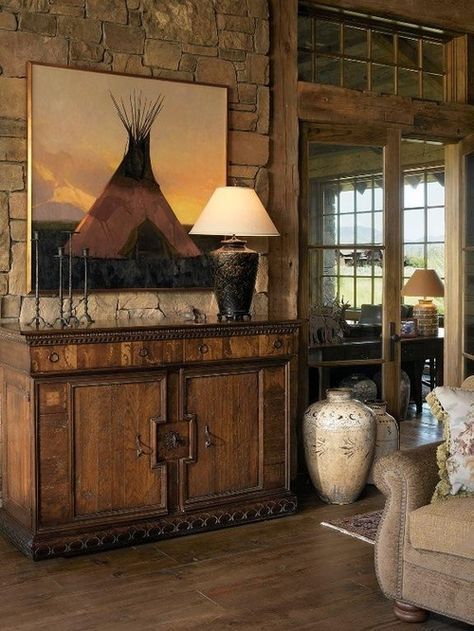 Find and save ideas about western decor on Pinterest. Native American Decor, Rustic Western Decor, Southwestern Home, Western Rustic, Ranch Decor, Western Furniture, European Home Decor, Southwest Decor, Western Homes