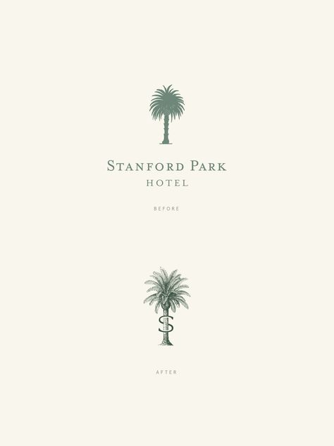 Brand Development, Website Design, and Collateral Design for The Stanford Park Hotel — Saturday Studio | Graphic Design, Branding Agency, Logo Design, Web Design | Charleston, SC Branding Agency Logo, Hotel Logo Design, Charleston Hotels, Chocolate Logo, Hospital Marketing, Agency Logo, Collateral Design, Hotel Logo, Print Collateral