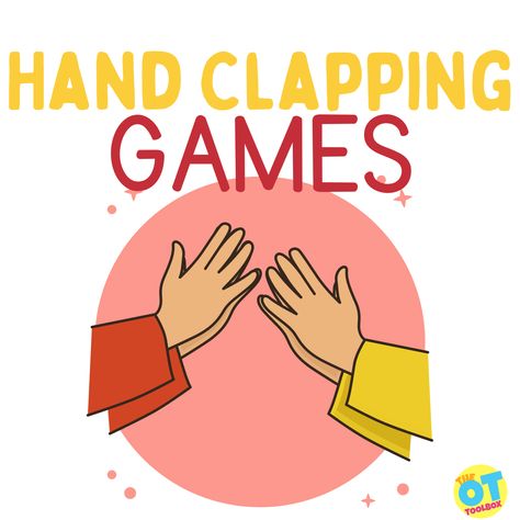 Games For Classroom, Hand Clapping Games, Slap Game, Clapping Games, Bilateral Coordination, Occupational Therapy Assistant, Hand Games, Motor Planning, Rhyming Activities