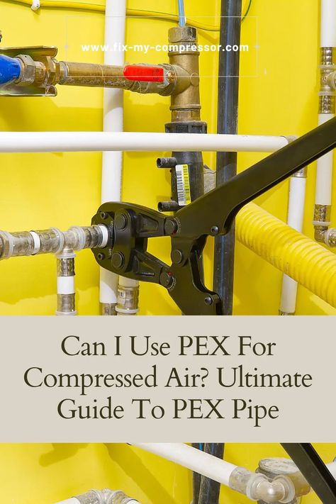 Have you ever wondered if you can use PEX piping for compressed air despite it being commonly used in plumbing installations? Well, the answer is yes! However, it's crucial to know which type of PEX pipe is best suited for the job. In this article, we'll break down all the essential details about the different types of PEX pipes and their compatibility with compressed air. So, let's dive in and get the answers you're looking for! | Can I Use PEX For Compressed Air? | #compressedair #pexpipe Air Compressor Plumbing Ideas, Plumbing Repair Kit, Air Compressor Plumbing, Pex Plumbing Tools, Corner Shower Kits, Above Ground Pool Liners, Uponor Pex Plumbing, Air Hose Reel, Pex Plumbing