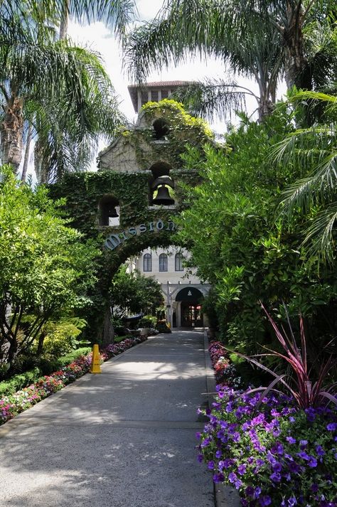 Mission Inn Riverside, Enchanted Forest Quinceanera Theme, Entrance Arch, Amanda Marie, Balboa Park San Diego, Mission Inn, Desert Area, Inn Hotel, Snow Sculptures