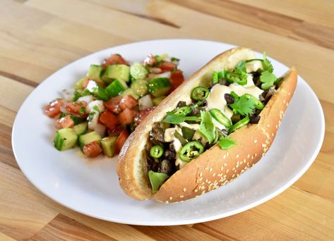 Traditionally made with water buffalo liver, this sandwich is Egyptian street food at its finest. Although it can be found in most Egyptian cities, it originally hails from the port city of Alexandria, which it’s named after. The chopped liver gets marinated in a spicy sauce, then sautéed with chilies, peppers, and onions. It then gets stuffed into a long roll and drizzled with a special Egyptian-style tahini sauce. This delicious sandwich will change the mind of anyone still on the fence ... Egyptian Cities, Duck Liver, Chopped Liver, Harissa Paste, Beef Liver, Port City, Tahini Sauce, Water Buffalo, Sausage Rolls